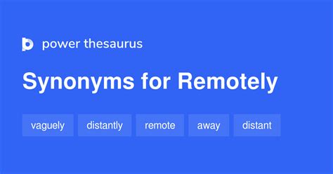 antonyms of remotely|other words for remote.